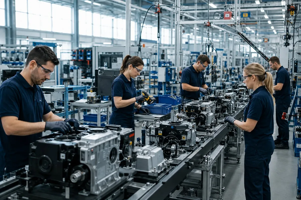 Üretim hattında elektronik modüllerin montajı ve barkodla izlenebilirlik takibi